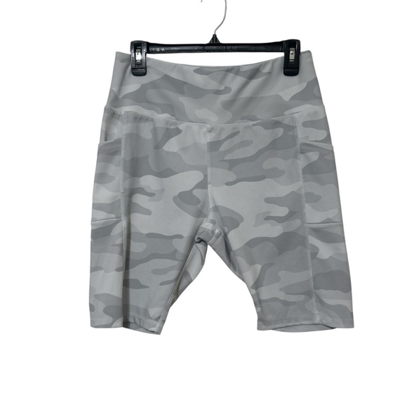 embrace life athleisure Pants - Embrace Life Athleisure Camo High Waisted Biker Shorts With Pockets XL